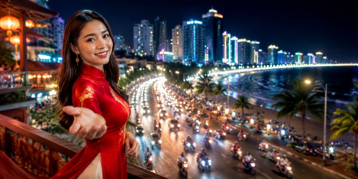 Phụ nữ Việt Nam sử dụng điện thoại trải nghiệm ứng dụng tại Nha Trang