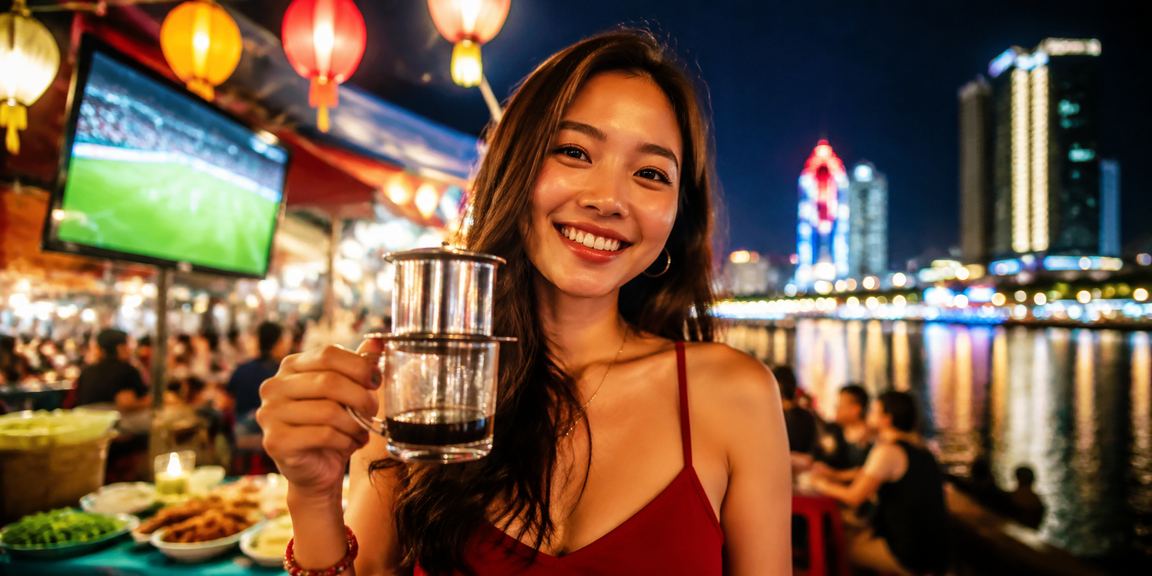 Người hâm mộ xem bóng đá và đặt cược tại Quy Nhơn