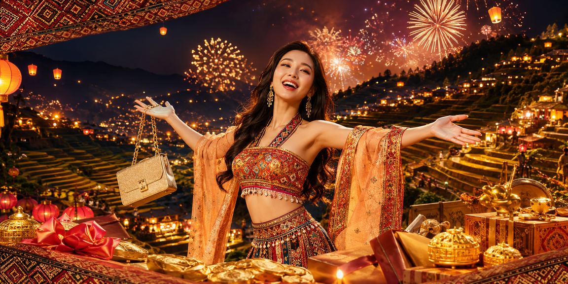 Không khí cá cược casino sôi động tại chợ đêm Sapa về buổi tối